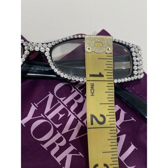 jimmy crystal New York glasses Farm black studded main image 11